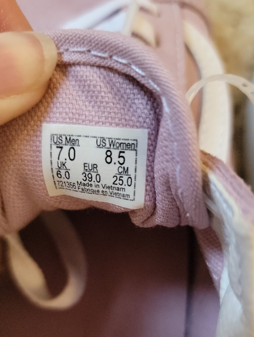 Vans Old Skool Platform Sneakers - Lavender with White Stripe - Picture 3 of 3